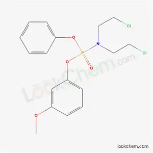 Molecular Structure of 20464-69-1 (3-methoxyphenyl phenyl bis(2-chloroethyl)phosphoramidate)