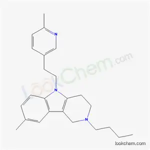 2,3,4,5-Tetrahydro-2-butyl-8-methyl-5-[2-(6-methyl-3-pyridyl)ethyl]-1H-pyrido[4,3-b]indole