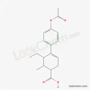 4-[p-(アセチルオキシ)フェニル]-5-エチル-6-メチル-3-シクロヘキセン-1-カルボン酸