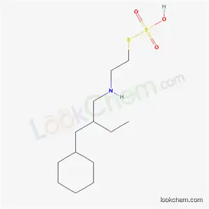 2-[[2-(シクロヘキシルメチル)ブチル]アミノ]エタンチオールスルファート