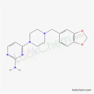 4-(4-ピペロニル-1-ピペラジニル)ピリミジン-2-アミン