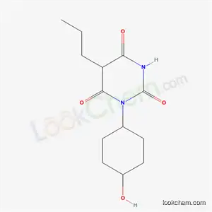 Molecular Structure of 21330-84-7 (1-(4-Hydroxycyclohexyl)-5-propylbarbituric acid)