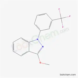 Molecular Structure of 21486-30-6 (3-Methoxy-1-[3-(trifluoromethyl)phenyl]-1H-indazole)