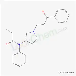 Molecular Structure of 21787-48-4 (N-[1-(3-oxo-3-phenylpropyl)pyrrolidin-3-yl]-N-phenylpropanamide)