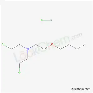 2-butoxy-N,N-bis(2-chloroethyl)ethanamine hydrochloride (1:1)