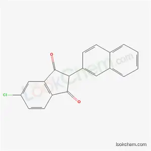 Molecular Structure of 33121-92-5 (5-chloro-2-(naphthalen-2-yl)-1H-indene-1,3(2H)-dione)