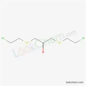Molecular Structure of 33310-81-5 (1,3-bis[(2-chloroethyl)sulfanyl]propan-2-one)