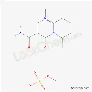 3-carbamoyl-1,6-dimethyl-4-oxo-6,7,8,9-tetrahydro-4H-pyrido[1,2-a]pyrimidin-1-ium methyl sulfate