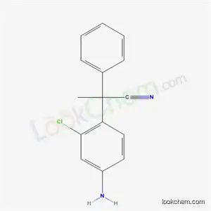 Molecular Structure of 33672-14-9 (2-(4-amino-2-chlorophenyl)-2-phenylpropanenitrile)