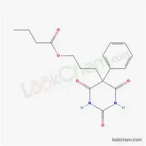 Molecular Structure of 33837-52-4 (3-(2,4,6-trioxo-5-phenylhexahydropyrimidin-5-yl)propyl butanoate)