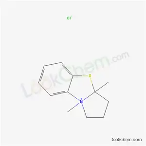 Molecular Structure of 34250-53-8 (3a,9-dimethyl-1,2,3,3a-tetrahydropyrrolo[2,1-b][1,3]benzothiazol-9-ium chloride)
