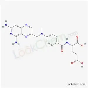 Molecular Structure of 34522-28-6 (N-(4-{[(5,7-diaminopyrido[3,4-b]pyrazin-3-yl)methyl](methyl)amino}benzoyl)-L-glutamic acid)