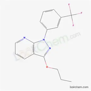 Molecular Structure of 34614-30-7 (3-Propoxy-1-(α,α,α-trifluoro-m-tolyl)-1H-pyrazolo[3,4-b]pyridine)