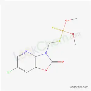 Molecular Structure of 35570-72-0 (S-[(6-chloro-2-oxo[1,3]oxazolo[4,5-b]pyridin-3(2H)-yl)methyl] O,O-dimethyl phosphorodithioate)
