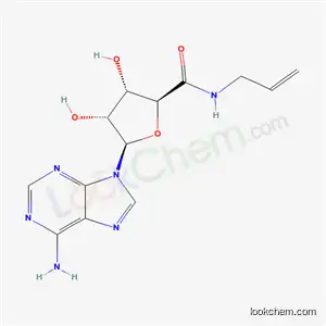 Molecular Structure of 35788-26-2 ((2S,3S,4R,5R)-5-(6-amino-9H-purin-9-yl)-3,4-dihydroxy-N-(prop-2-en-1-yl)tetrahydrofuran-2-carboxamide (non-preferred name))