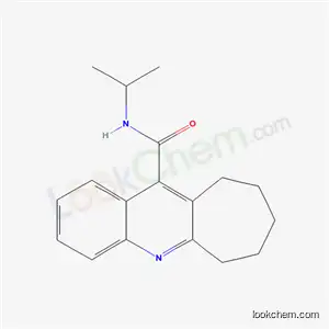 Molecular Structure of 36063-51-1 (N-(propan-2-yl)-7,8,9,10-tetrahydro-6H-cyclohepta[b]quinoline-11-carboxamide)