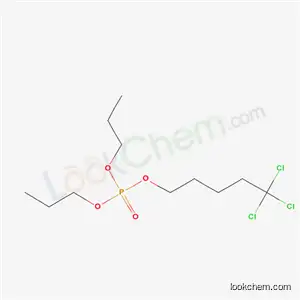 Molecular Structure of 36266-97-4 (Phosphoric acid dipropyl 5,5,5-trichloropentyl ester)
