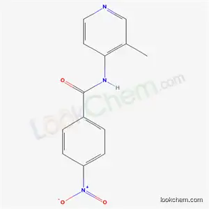 Molecular Structure of 36855-64-8 (N-(3-Methyl-4-pyridinyl)-4-nitrobenzamide)