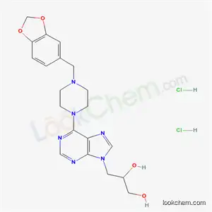 9H- 퓨린, 9- (2,3- 디 히드 록시 프로필) -6- (4- 피페로 닐 -1- 피 페라 지닐)-, 디 염산염