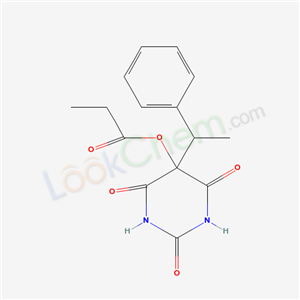 5-(1-Phenylethyl)-5-propionyloxybarbituric acid