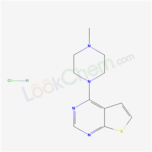 4-(4-METHYL-1-PIPERAZINYL)THIENO(2,3-d) PYRIMIDINE HYDROCHLORIDE