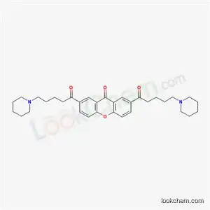 2,7-bis[5-(piperidin-1-yl)pentanoyl]-9H-xanthen-9-one
