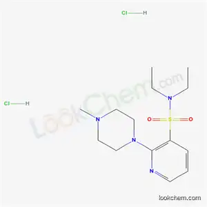 3-피리딘설폰아미드, N,N-디에틸-2-(4-메틸-1-피페라지닐)-, 염화이수소
