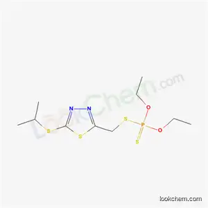 Molecular Structure of 38091-00-8 (diethoxy-[(5-propan-2-ylsulfanyl-1,3,4-thiadiazol-2-yl)methylsulfanyl] -sulfanylidene-phosphorane)