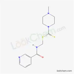 Molecular Structure of 38221-47-5 (N-[(4-methylpiperazine-1-carbothioyl)sulfanylmethyl]pyridine-3-carboxa mide)