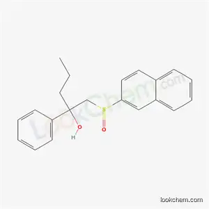 Molecular Structure of 38226-52-7 (Benzyl alcohol, alpha-((2-naphthylsulfinyl)methyl)-alpha-propyl-)