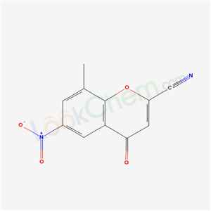 4H-1-Benzopyran-2-carbonitrile, 8-methyl-6-nitro-4-oxo-