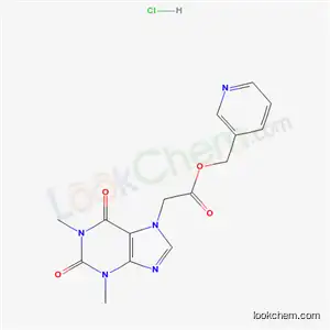 피리딘-3-일메틸 2-(1,3-디메틸-2,6-디옥소-퓨린-7-일)아세테이트 염산염