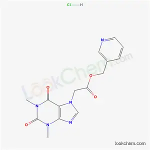 피리딘-3-일메틸 2-(1,3-디메틸-2,6-디옥소-퓨린-7-일)아세테이트 염산염
