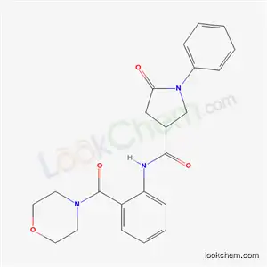 N-[2-(Morpholinocarbonyl)phenyl]-2-oxo-1-phenyl-4-pyrrolidinecarboxamide