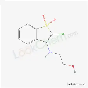 Molecular Structure of 39775-24-1 (2-[(2-chloro-1,1-dioxido-1-benzothiophen-3-yl)amino]ethanol)