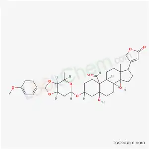 3-{[2,6-dideoxy-3,4-O-(4-methoxybenzylidene)hexopyranosyl]oxy}-5,14-dihydroxy-19-oxocard-20(22)-enolide