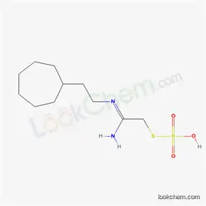 Molecular Structure of 40283-62-3 (Thiosulfuric acid hydrogen S-[2-[(2-cycloheptylethyl)amino]-2-iminoethyl] ester)