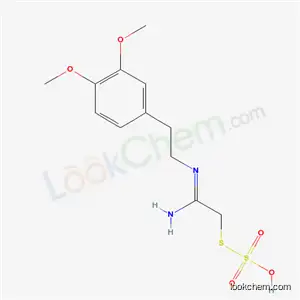 Molecular Structure of 40283-95-2 (Thiosulfuric acid hydrogen S-[2-[[2-(3,4-dimethoxyphenyl)ethyl]amino]-2-iminoethyl] ester)