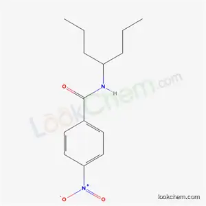 Molecular Structure of 40755-00-8 (4-Nitro-N-(1-propylbutyl)benzamide)
