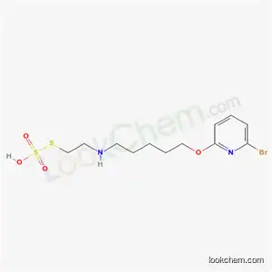 Molecular Structure of 41287-05-2 (2-[5-(6-Bromo-2-pyridyloxy)pentyl]aminoethanethiol sulfate)