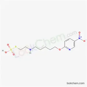 Molecular Structure of 41287-08-5 (2-[5-(5-Nitro-2-pyridyloxy)pentyl]aminoethanethiol sulfate)