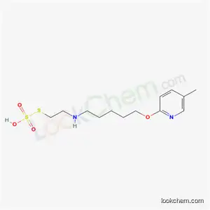 Molecular Structure of 41287-11-0 (2-[5-(5-Methyl-2-pyridyloxy)pentyl]aminoethanethiol sulfate)