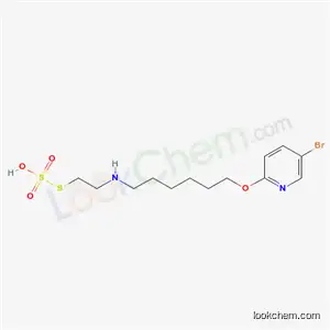 Molecular Structure of 41287-13-2 (2-[6-(5-Bromo-2-pyridyloxy)hexyl]aminoethanethiol sulfate)