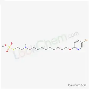 Thiosulfuric acid S-[2-[[10-[(5-bromo-2-pyridyl)oxy]decyl]amino]ethyl] ester