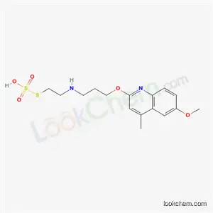 티오황산 수소 S-[2-[[3-[(6-메톡시-4-메틸-2-퀴놀리닐)옥시]프로필]아미노]에틸] ​​에스테르