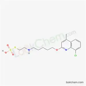 チオ硫酸水素S-[2-[[5-[(8-クロロ-4-メチル-2-キノリル)オキシ]ペンチル]アミノ]エチル]