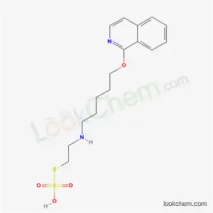 Molecular Structure of 41287-45-0 (2-[5-(1-Isoquinolyloxy)pentyl]aminoethanethiol sulfate)
