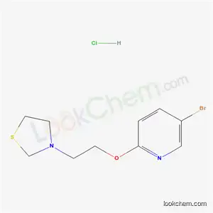 Molecular Structure of 41287-72-3 (5-bromo-2-[2-(1,3-thiazolidin-3-yl)ethoxy]pyridine hydrochloride (1:1))