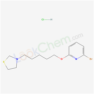 Thiazolidine, 3-(5-(6-bromo-2-pyridyloxy)pentyl)-, hydrochloride