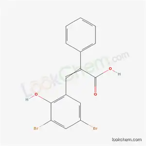Molecular Structure of 5325-38-2 (3-(3,5-dibromo-2-hydroxyphenyl)-2-phenylprop-2-enoic acid)